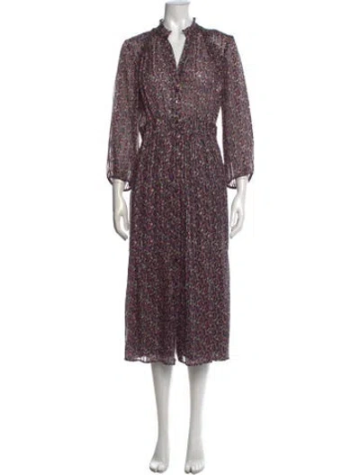 Pre-owned Ba&sh Floral Print Long Dress