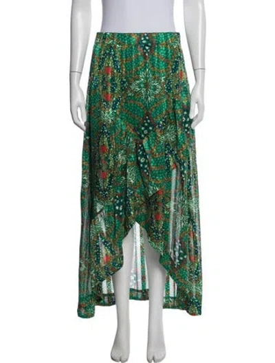 Pre-owned Ba&sh Floral Print Long Skirt