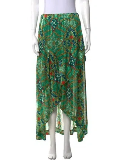 Pre-owned Ba&sh Floral Print Long Skirt