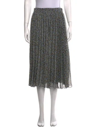 Pre-owned Ba&sh Floral Print Midi Length Skirt In Neutrals