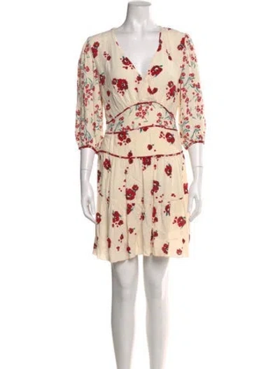 Pre-owned Ba&sh Floral Print Mini Dress