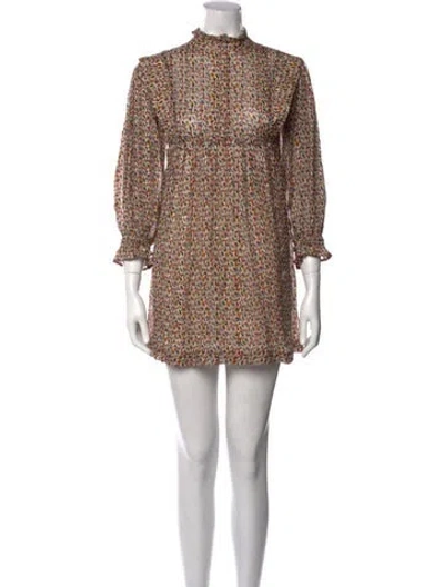 Pre-owned Ba&sh Floral Print Mini Dress