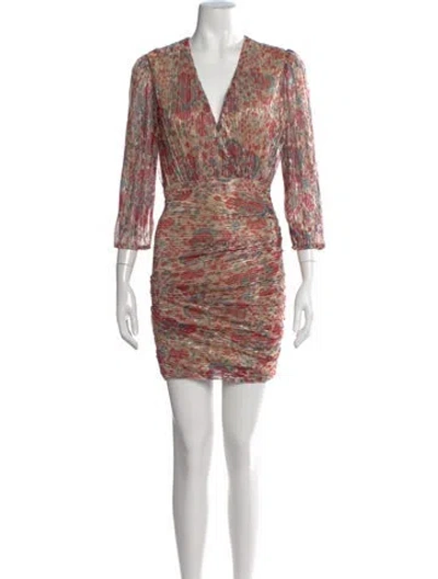 Pre-owned Ba&sh Floral Print Mini Dress