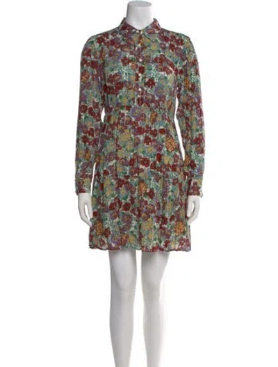 Pre-owned Ba&sh Floral Print Mini Dress
