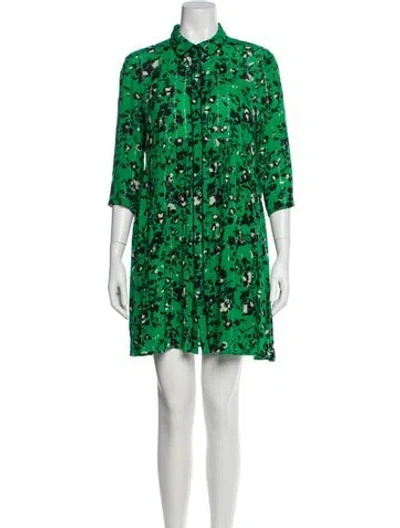 Pre-owned Ba&sh Floral Print Mini Dress In Multi