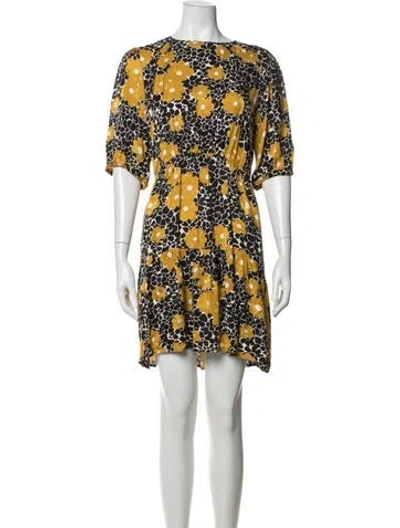 Pre-owned Ba&sh Floral Print Mini Dress In Multi