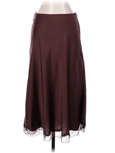 Pre-owned Ba&sh Formal Skirt In Burgundy