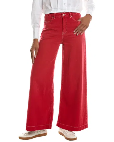 Ba&sh Fusc Linen-blend Jeans In Red