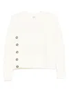 Ba&sh Gael Button-embellished Sweater In Neutral