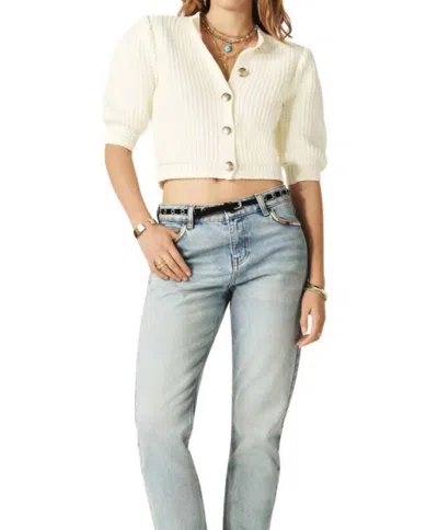 BA&SH GARANCE CARDIGAN IN ECRU