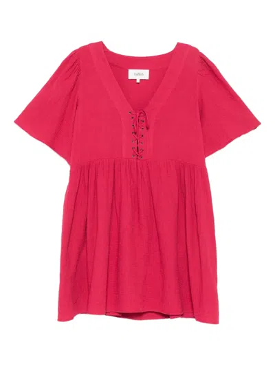 Ba&sh Gardner Lace-up Mini Dress