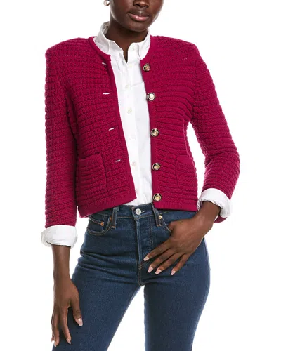 Ba&sh Gaspard Cardigan In Burgundy