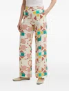 Ba&sh Geometric-print Straight Trousers In Multi