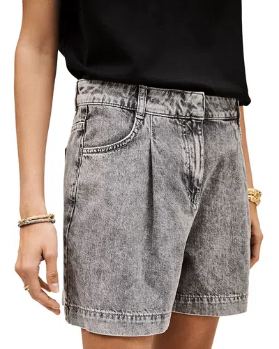 Ba&sh Ba & Sh Gilou Denim Shorts In Gray