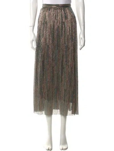Pre-owned Ba&sh Glitter Accents Midi Length Skirt
