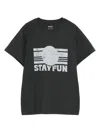 Ba&sh Graphic-print Cotton T-shirt In Gray