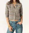 Ba&sh Guspa Buttoned Cardigan In Beige In Brown