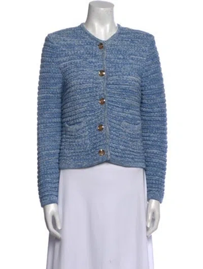 Pre-owned Ba&sh Guspa Crew Neck Sweater In Blue