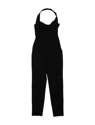 Pre-owned Ba&sh Halterneck Jumpsuit In Black