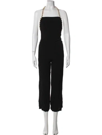 Pre-owned Ba&sh Halterneck Jumpsuit In Black