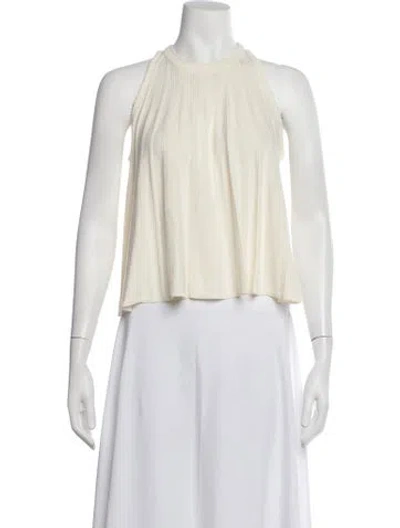 Pre-owned Ba&sh Halterneck Sleeveless Top In Neutrals