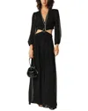Ba&sh Harry Silk-blend Dress In Black
