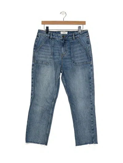 Pre-owned Ba&sh High-rise Straight Leg Jeans In Blue