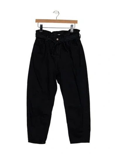 Pre-owned Ba&sh High-rise Straight Leg Jeans In Blue