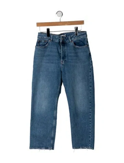 Pre-owned Ba&sh High-rise Straight Leg Jeans In Blue