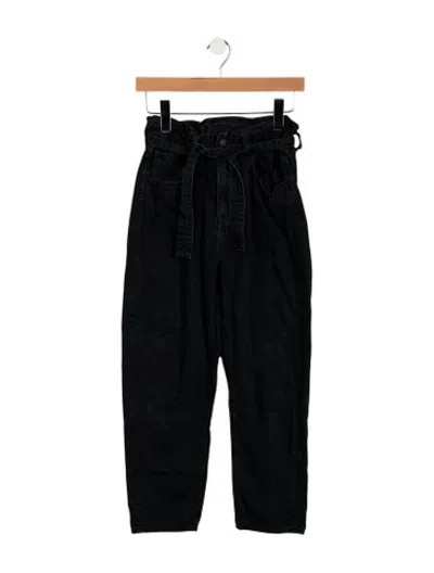 Pre-owned Ba&sh High-rise Straight Leg Jeans In Blue
