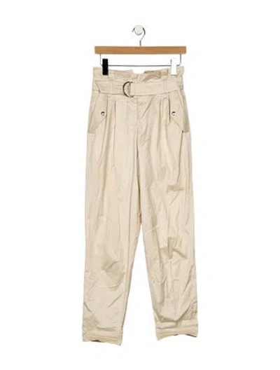 Pre-owned Ba&sh High-rise Straight Leg Jeans In Neutral