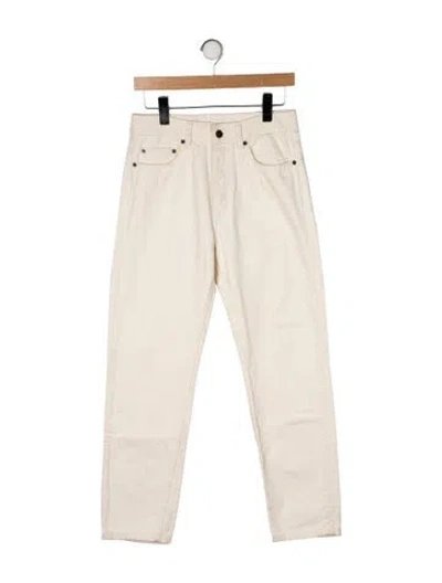 Pre-owned Ba&sh High-rise Straight Leg Jeans In Neutral