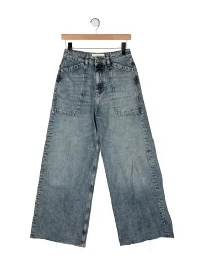 Pre-owned Ba&sh High-rise Wide Leg Jeans In Multi