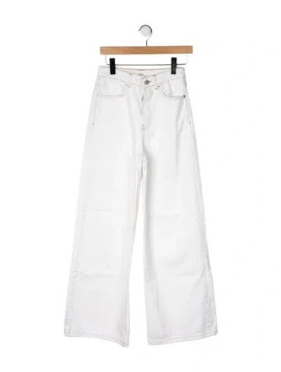 Pre-owned Ba&sh High-rise Wide Leg Jeans In Multi