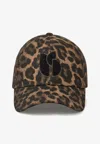 Ba&sh Hino Leopard Print Baseball Cap In Brown
