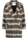 Ba&sh Hold Double-breasted Coat In Neutrals