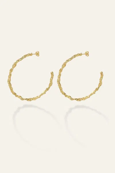 Ba&sh Hoop Earrings Almina For Women In Gold