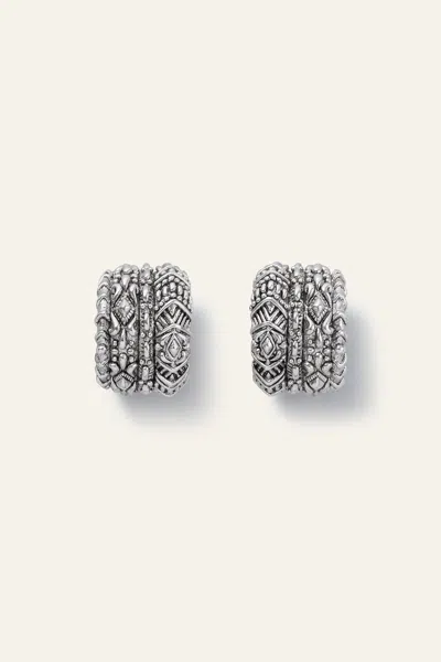 Ba&sh Hoop Earrings Sheldon For Women In Gray