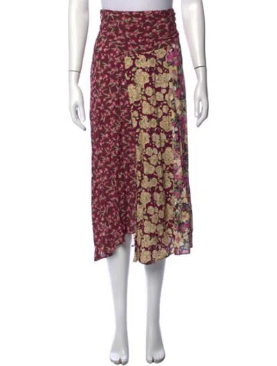 Pre-owned Ba&sh Ilixia Midi Length Skirt In Purple