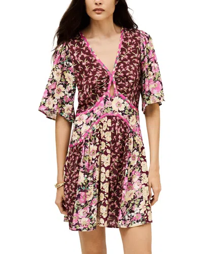 Ba&sh Indrea Dress In Bordeaux