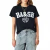 Ba&sh Ioni College Style Tee In Navy In Black