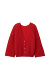 Ba&sh Isaac Buttoned Cardigan In Red