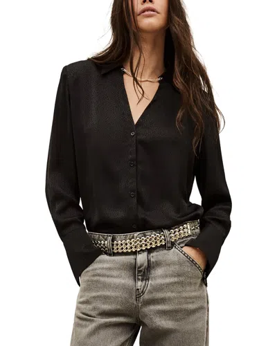 Ba&sh Long Sleeve Shirt Collar Shirt Itsey For Women In Black