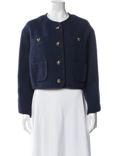 Pre-owned Ba&sh Jacket In Blue