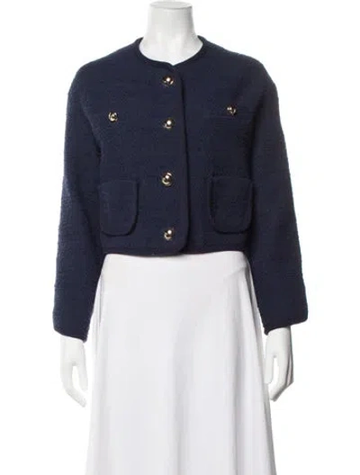 Pre-owned Ba&sh Jacket In Blue