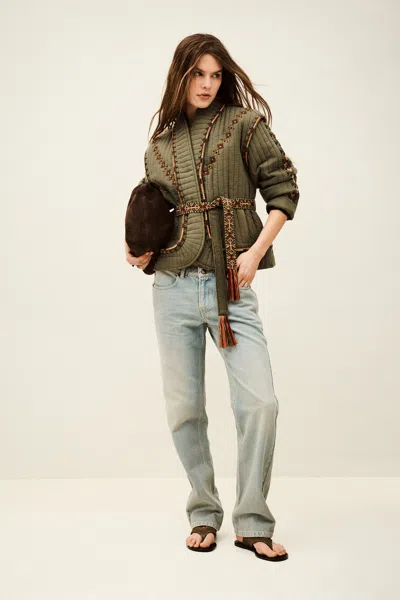 Ba&sh Jacket Cocoon For Woman In Green