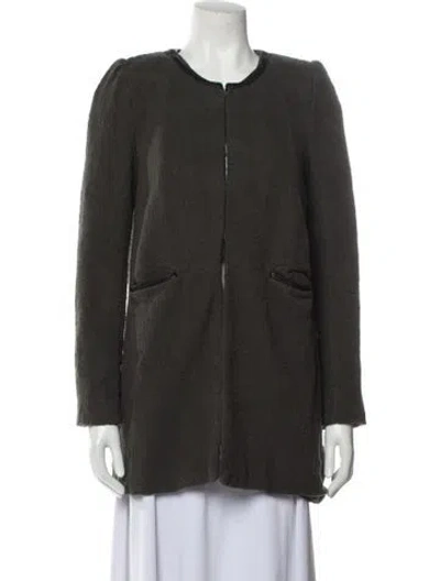 Pre-owned Ba&sh Jacket In Gray