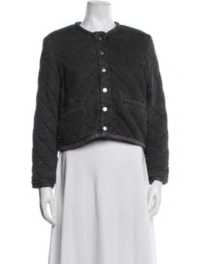 Pre-owned Ba&sh Jacket In Gray