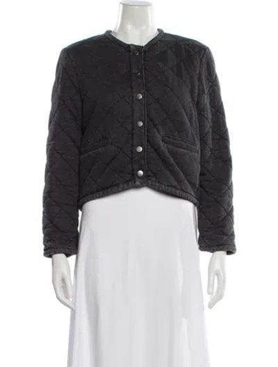 Pre-owned Ba&sh Jacket In Gray