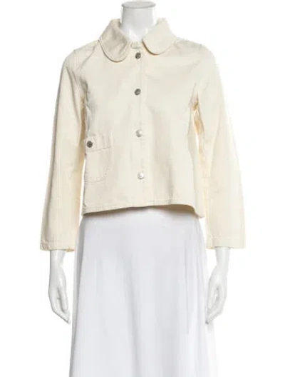 Pre-owned Ba&sh Jacket W/ Tags In White